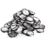 Großer Haufen Münzen