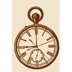 Antike Taschenuhr mit römischen Ziffern