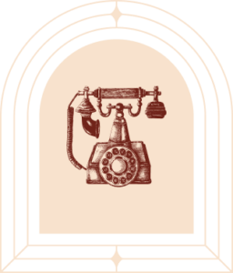Antikes Telefon mit Wählscheibe, Vintage-Stil