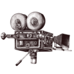 Vintage-Filmkamera, Filmausrüstung, klassisches Kino