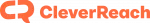CleverReach-Logo mit orangefarbenem Text und Symbol