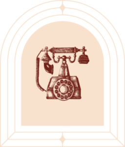 Antikes Telefon mit Wählscheibe, Vintage-Stil